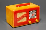 Rare Motorola 51x15W ’S-Grill’ Catalin Radio in Yellow + Red